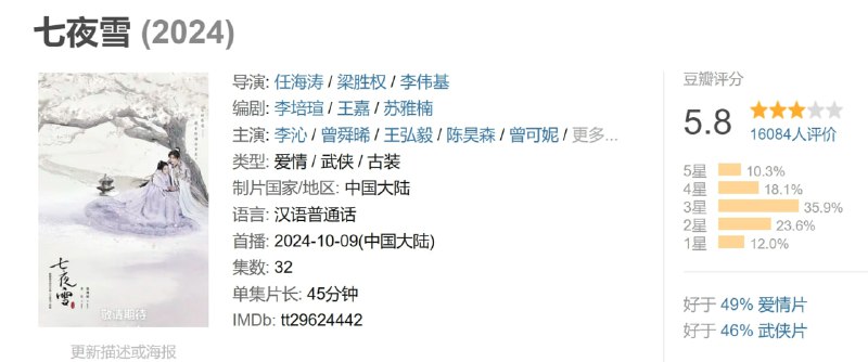 名称：七夜雪 (2024)描述：本剧讲述了关于