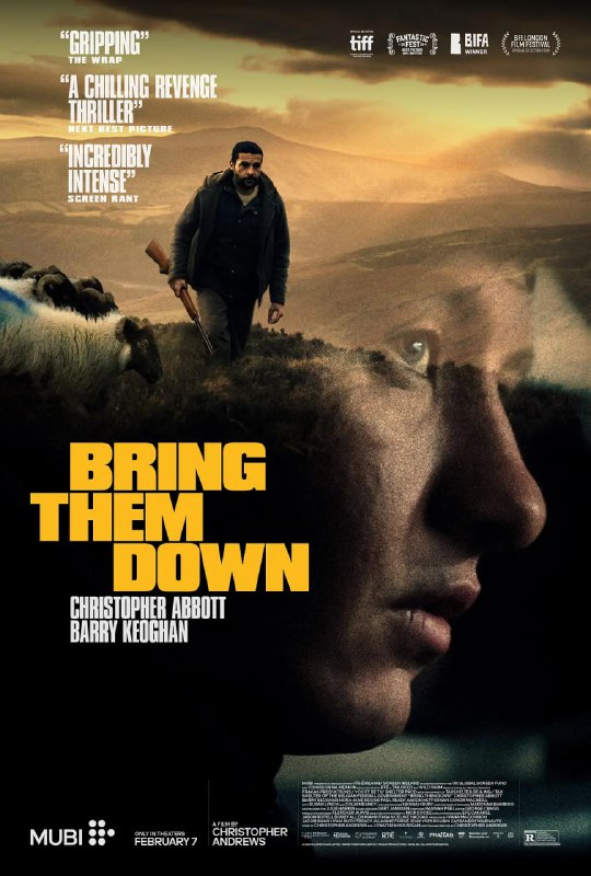 名称：打倒他们 Bring Them Down (2024) 【.1080P】【内嵌中英字幕】【剧情/惊悚】描述：影片以爱尔兰西部的荒野为背景，讲述一个爱尔兰牧羊人在 他的羊群被不明身份的人屠杀后，他与邻近的农场发生了暴力冲突