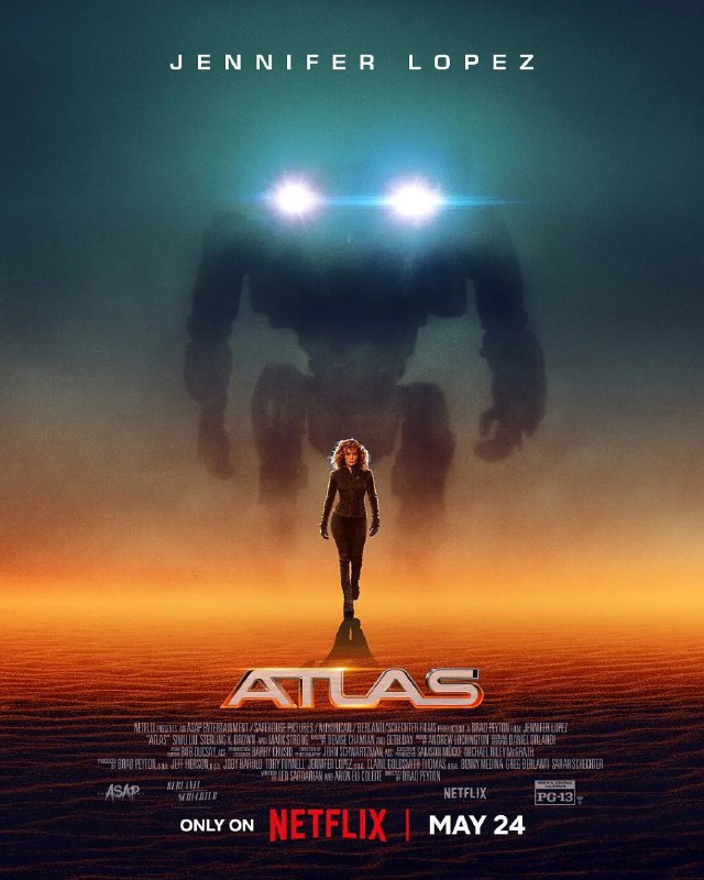 名称：异星战境 Atlas (2024) 【1080p中英字幕】描述：　在未来世界，军事情报分析师Atlas Shepherd（詹妮弗·洛佩兹 Jennifer Lopez 饰），对AI有着深切的不信任感