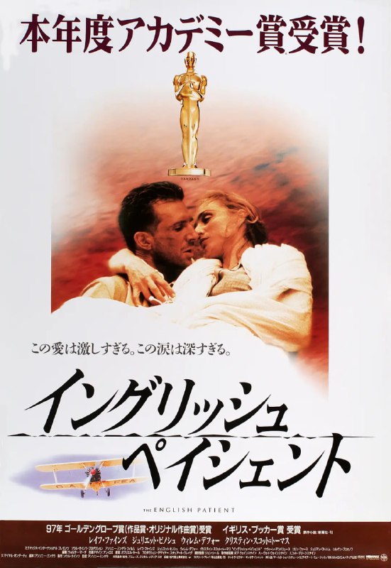 名称：英国病人 The English Patient (1996)描述：　一架英国飞机在飞越撒哈拉沙漠时被德军击落，机师由于受伤，想不起自己是谁，因此被叫做“英国病人”