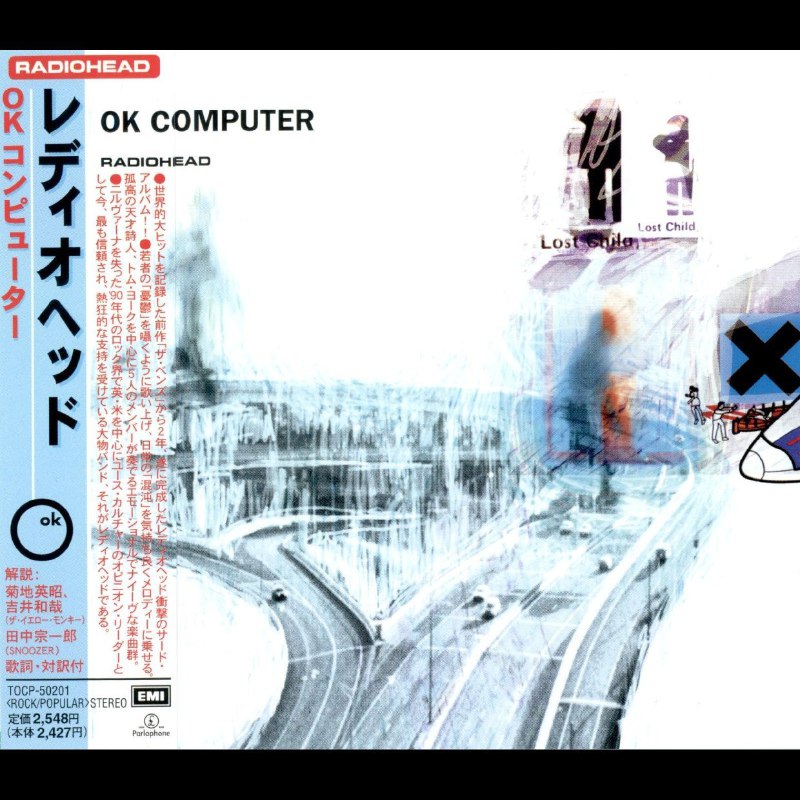 名称：Radiohead - OK Computer (1997) 日版CD FLAC描述：《OK Computer》是英国摇滚乐队 Radiohead 于 1997 年发行的第三张录音室专辑，被广泛认为是摇滚音乐史上最具里程碑意义和影响力的专辑之一