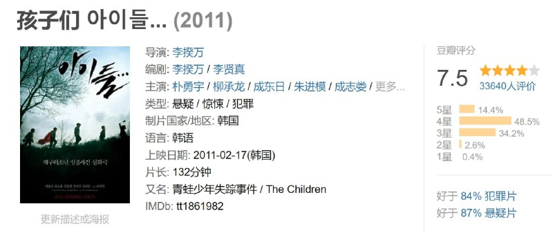 名称：孩子们 아이들... (2011)描述：1991年3月26日，韩国大邱