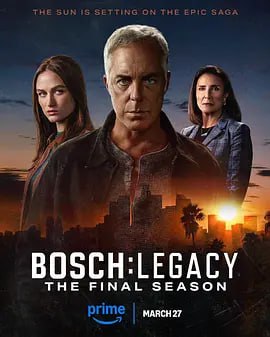 名称：博斯：传承 第三季 Bosch: Legacy Season 3 (2025) 更新至E08描述：Season 3 of Bosch: Legacy is based on Michael Connelly’s best-selling novels Desert Star (2022) and The Black Ice (1993). The murder investigation of Kurt Dockweiler brings dangerous secrets to light and threatens to ruin the lives of our three principal characters. The disappearance of a family haunts Harry Bosch and forces him to confront the limits of justice. In a hotly contested race, Honey “Money” Chandler is poised to become the next District Attorney of Los Angeles. And Maddie Bosch gets entangled in a series of violent follow-home robberies.链接：