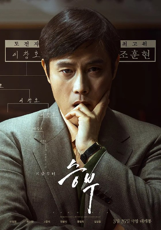名称：《终极对弈 승부》(2025)【主演: 李炳宪/刘亚仁】【1080P】【中文字幕】描述：剧情介绍电影改编自围棋传说曹薰铉九段(李秉宪饰)和自己传授毕生所学的弟子李昌镐九段(刘亚仁饰)之间展开胜负对决的真实故事