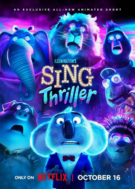 名称：欢乐好声音：战栗 Sing: Thriller (2024)描述：讲述考拉月伯乐想象出了一出基于迈克尔·杰克逊的《Thriller》的豪华阵容演出