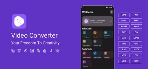 名称：Video Converter - 视频转换器 v0.2.50描述：Video Converter 是一款功能强大的视频转换器，适用于 android 的视频压缩器，视频修剪器，mp3 转换器，视频大小缩减器视频合并等