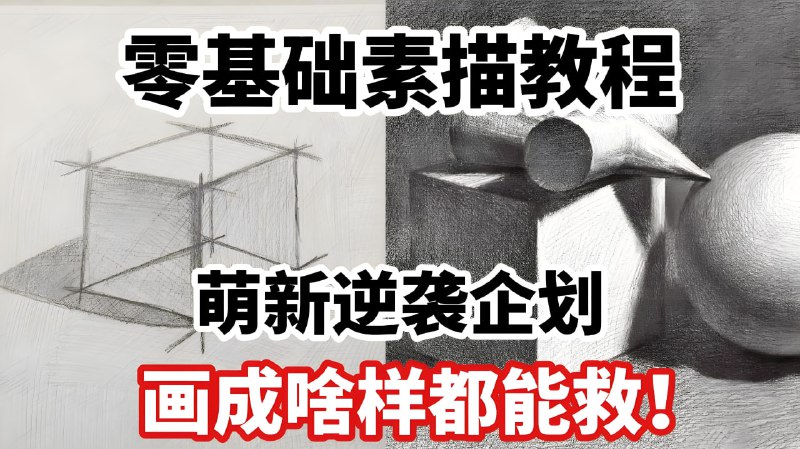 名称：素描零基础直达四级课程，非常适合小白描述：这是一套比较基础、比较系统的一部，从基础入门的绘画教程适合对象：1.即将参加艺术高考，希望在最后一年的冲刺中，针对关键技法进行提升的考生；2.计划向艺术专业发展，希望通过完整的培训，掌握全面绘画技法的学员；3.从事美术教育培训，希望对自身原有的教育体系进一步丰富和完善的讲师；4.对西方美术抱有浓厚兴趣，正在寻找安全、便捷的正规艺术培训的学员