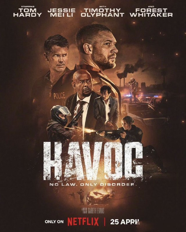 名称：毒劫 Havoc (2025) 【1080p】【中英字幕】【网飞电影】【汤姆·哈迪】描述：讲述了在一次毒...品交易出了差错后，伤痕累累的侦探必须以他的方式在一个充斥犯罪的下流社会杀出血路，营救一个政客疏远的儿子