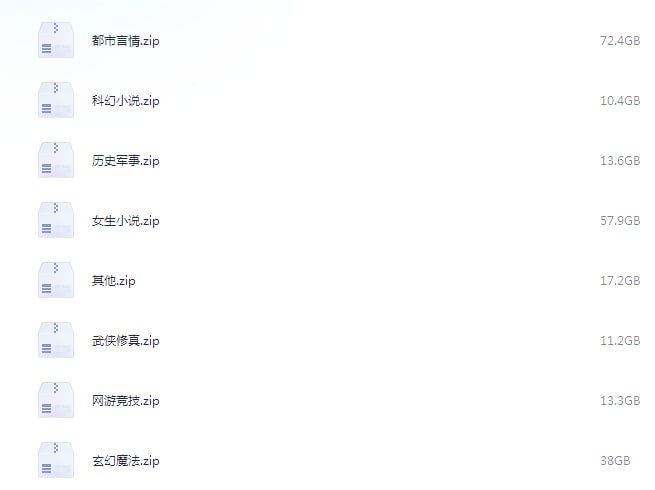 名称：《笔趣阁全站网络小说大合集 31w本》[txt]描述：网络小说大合集链接：