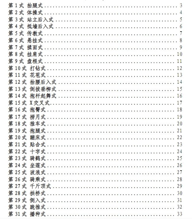 名称：动漫版XX姿势大全描述：一共52式，通过漫画的方式表达了出来，有需要的可以保存，避免被和谐