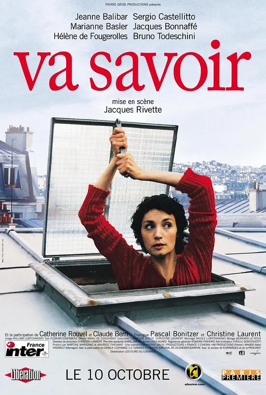 名称：去了解 (Va savoir (2001))描述：卡密尔(珍妮・巴利巴尔 Jeanne Balibar 饰)是一名女演员，一直以来她都跟随着一支意大利剧团进行着巡回演出