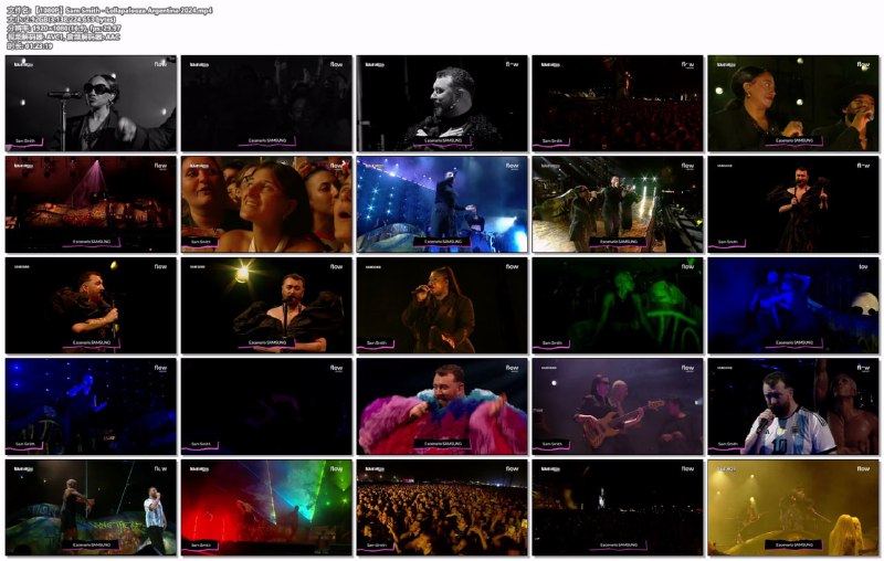 名称：【1080P】Sam Smith - Lollapalooza Argentina 2024描述：01.Stay With Me02.I'm Not the Only One03.Like I Can04.Too Good at Goodbyes05.Diamonds06.How Do You Sleep?07.Dancing With a Stranger08.Good Thing09.Lay Me Down10.Gimme11.Lose You12.Promises13.I'm Not Here to Make Friends14.Desire15.Latch (Disclosure cover)16.I Feel Love (Donna Summer cover)17.Gloria18.Unholy链接：