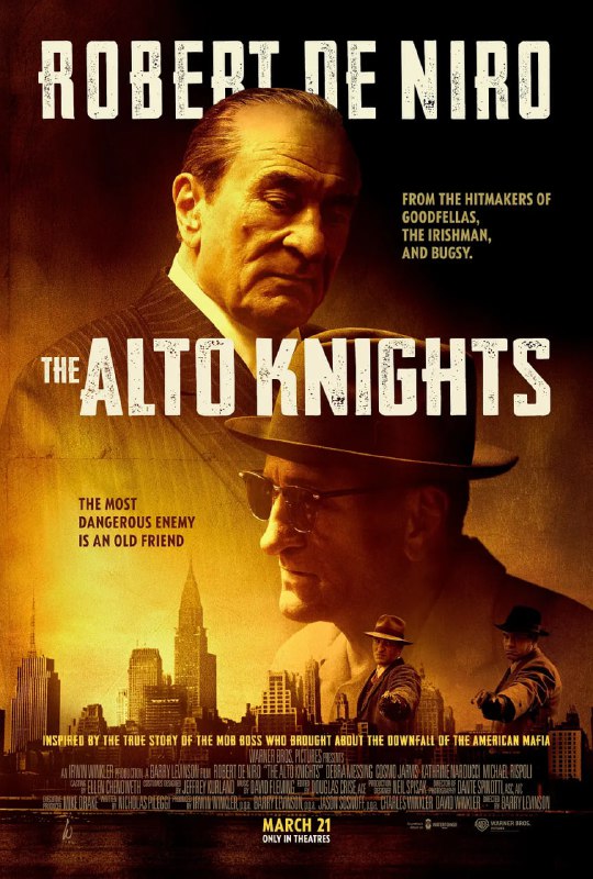 名称：黑道中人 Alto Knights (2025) 【WEB-4K-DV-杜比视界版本】【中文字幕】描述：罗伯特·德尼罗饰演两个角色：Vito Genovese和Frank Costello，两个不同的意大利黑道家族的老大，Genovese在1957年试图刺杀Costello，没杀了，但也导致了后者受伤并让出家族老大的位置