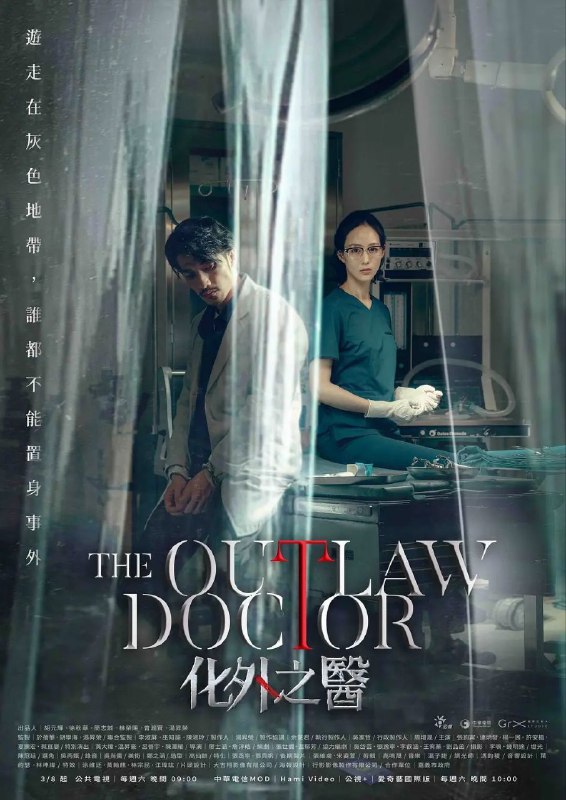 名称：化外之医(2025)【10集全】【4K.HDR】【悬疑/犯罪】【张钧甯/连秉发】描述：隐身在台打黑工的外籍医师范文宁(连炳发 饰)在一场气爆意外中，与神经外科女医师郑琬平(张钧甯 饰)携手救治病患，却也因此卷入医疗争议被迫逃亡，面对黑白势力的进逼，他们从对立到合作，于法律与人性间挣扎，两个孤独奋战的灵魂从此交会……链接：