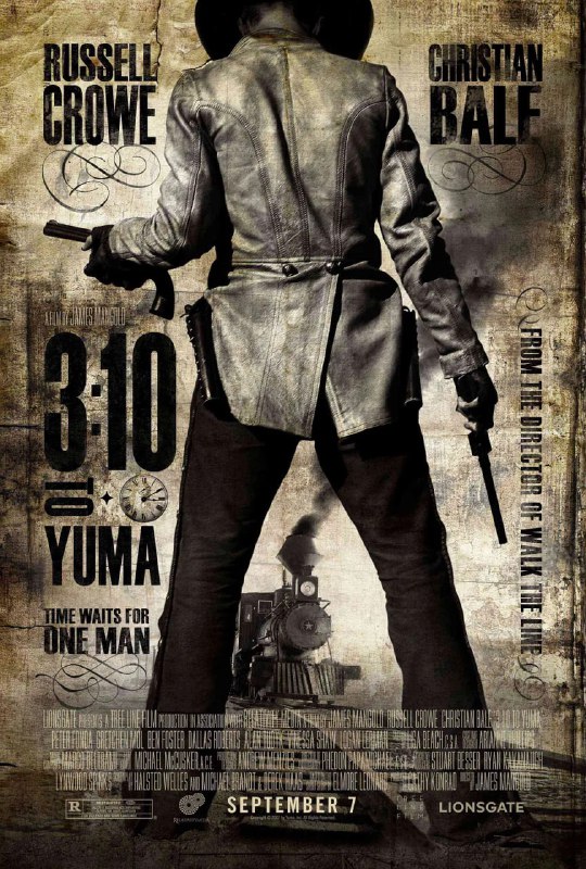 名称：决战犹马镇 3:10 to Yuma (2007)描述：丹•埃文斯（克里斯汀·贝尔 饰）在南北战争断了一条腿，得到政府小小的补偿，他和妻子艾丽丝还有两个儿子在亚利桑那的农场居住