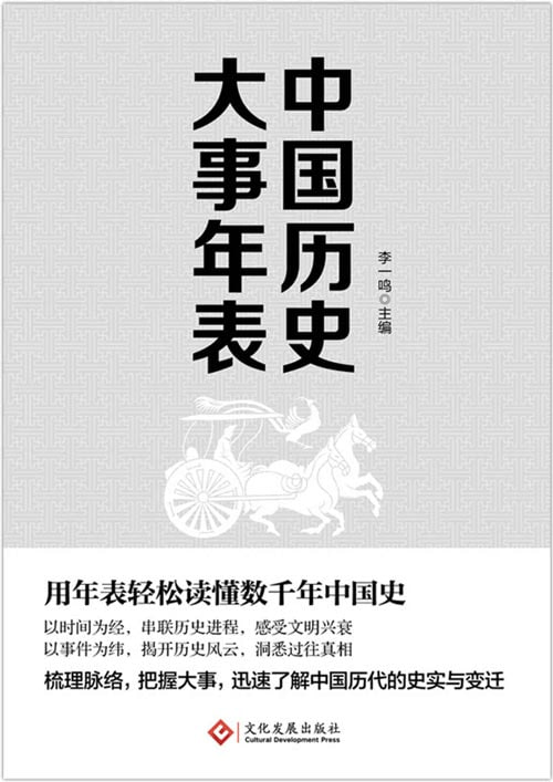 名称：《中国历史大事年表》用年表轻松读懂千年中国史[pdf]描述：通过将中国各个历史时期的重大事件集中梳理，遵循年代顺序，以年表的形式直观地串联出中国历史的发展与变化，独具特色地将年表与历史事件对照阅读，一览性强，更便于读者查阅和记忆