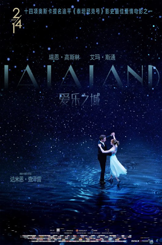 名称：爱乐之城 La La Land (2016)描述：米娅（艾玛·斯通 Emma Stone 饰）渴望成为一名演员，但至今她仍旧只是片场咖啡厅里的一名平凡的咖啡师，尽管不停的参加着大大小小的试镜，但米娅收获的只有失败