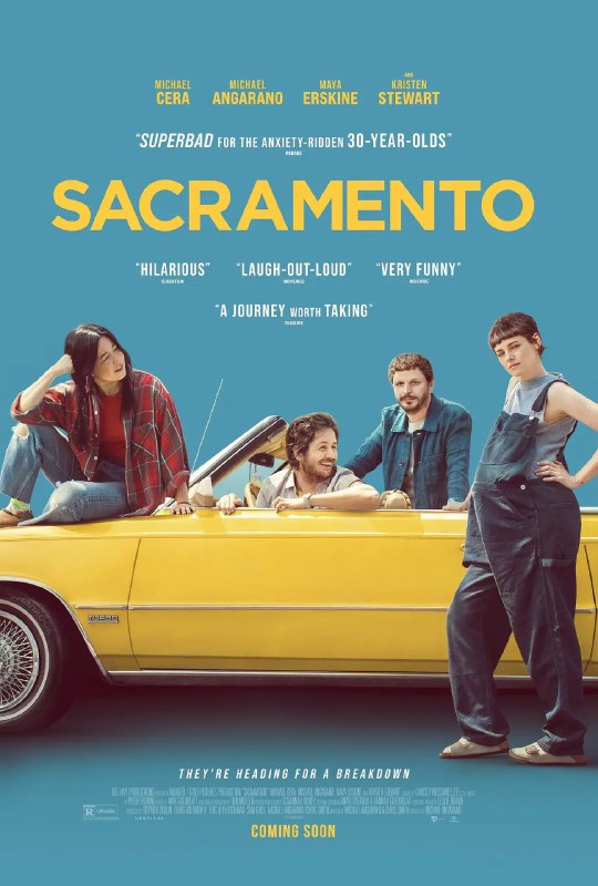 名称：萨克拉门托 / Sacramento (2024)描述：美国喜剧剧情片，讲述两位老友在加州萨克拉门托重聚，面对生活困境与过往恩怨，通过旅程找回友情与自我，轻松幽默又感人