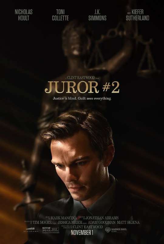 名称：二号陪审员 / Juror #2 [2024][美国][英语中字][超清]描述：克林特·伊斯特伍德最后一部导演作品《二号陪审员》，讲述一个谋杀案件陪审团的成员怀疑他自己跟受害者的死有一定关系，陷入了道德困境：是利用陪审员的身份来迷惑他人、保护自己，还是对他正在参与的法律系统自首？链接：