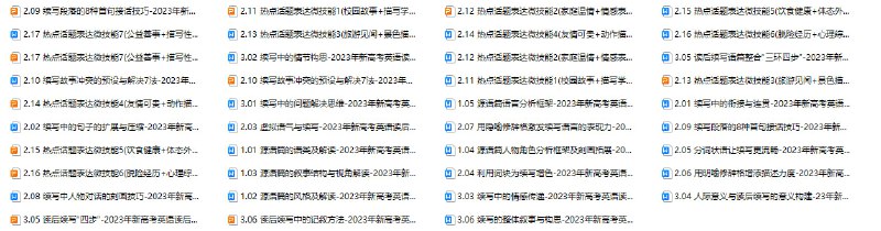 名称：高考英语读后续写提分技能（28专题）描述：高考英语读后续写提分技能关键在于深入理解原文，把握故事逻辑和核心情感