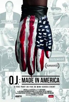 名称：辛普森：美国制造 / O.J.: Made in America (2016)描述：奥斯卡最佳纪录长片，由ESPN出品、伊斯拉·埃德尔曼执导的5集纪录片，深度剖析「辛普森杀妻案」背后的种族矛盾、司法漏洞与媒体狂欢，揭示美国社会分裂的根源